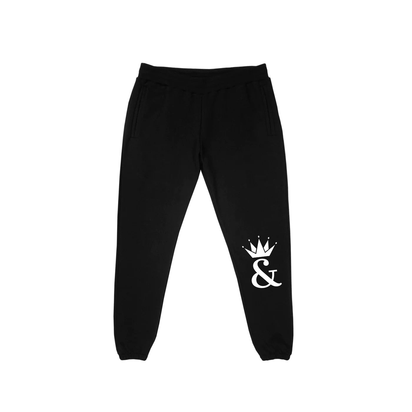 & Crown Sweatpants - Black French Terry Pants