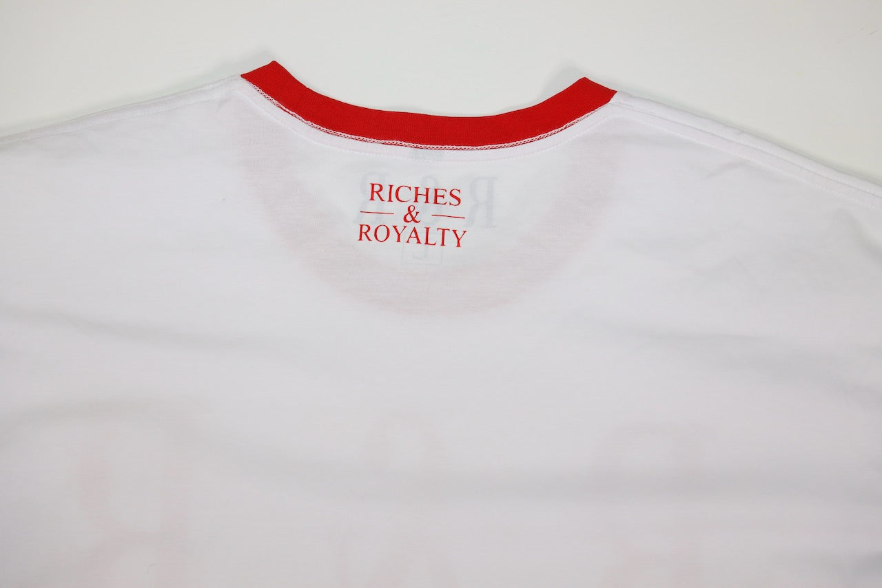 Red and White R&R Logo Tee